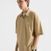Short-Sleeved Technical Cotton Shirt