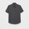 Short-Sleeved Technical Fabric Shirt