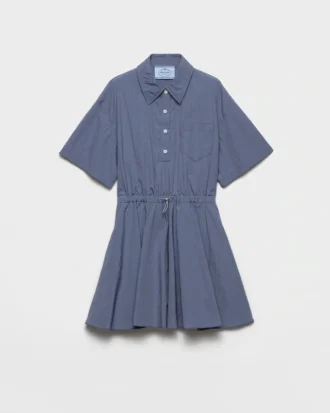 Short-Sleeved Technical Ponga Dress