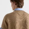 Short-Sleeved Wool Sweater