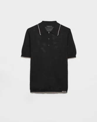 Silk and Cotton Polo Shirt