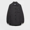 Single-Breasted Double Cashwool Caban Jacket