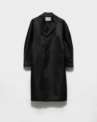 Single-Breasted Double Satin Coat