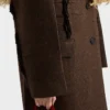 Single-Breasted Shetland Wool Coat