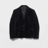 Single-Breasted Velvet Jacket