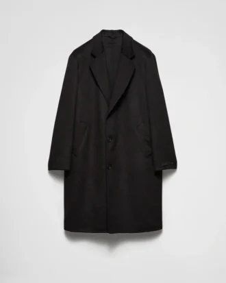 Single-Breasted Wool, Angora and Cashgora Coat