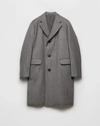 Single-Breasted Wool Coat