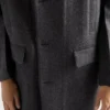 Single-Breasted Wool Coat