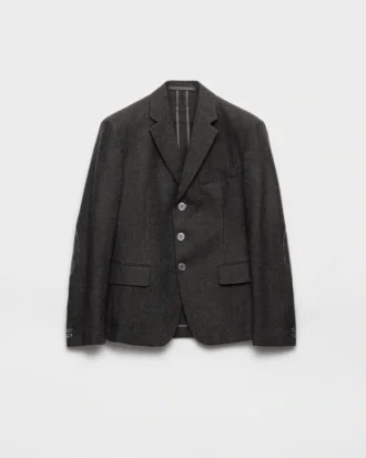 Single-Breasted Wool Jacket