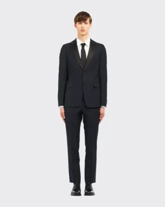 Singled-Breasted Two-Button Wool Mohair Tuxedo