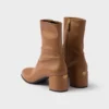 Stretch Nappa Leather Booties