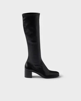 Stretch Nappa Leather Boots