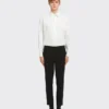 Stretch Poplin Tuxedo Shirt