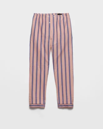 Striped Cotton Pants