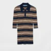 Striped Cotton Polo Shirt