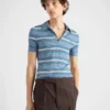 Striped Cotton Polo Shirt
