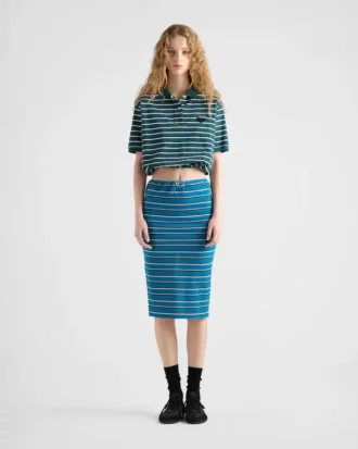 Striped Piqua Skirt