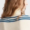 Striped Wool Turtleneck Sweater