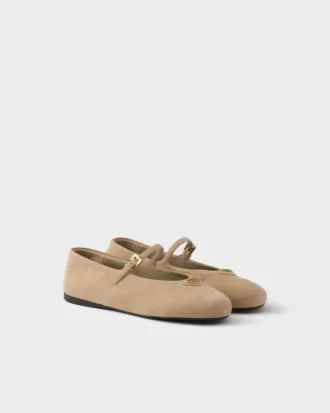 Suede Ballerinas