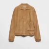 Suede Blouson Jacket