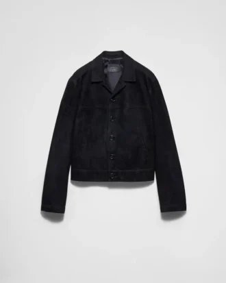 Suede Blouson Jacket