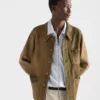 Suede Blouson Jacket