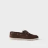 Suede Boat Shoes with Laces
