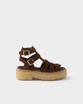 Suede Gladiator Sandals