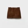 Suede Miniskirt
