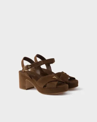 Suede Platform Sandals