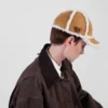 Suede Shearling Baseball Cap