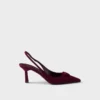 Suede Slingback Pumps