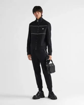 Sweatshirt with Re-Nylon Details