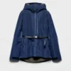 Technical Fabric Blouson Jacket with Hood
