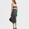 Technical Taffeta Patchwork Skirt