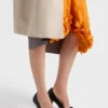 Technical Taffeta Patchwork Skirt