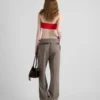 Technical Wool Pants with Printed Belt