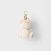 Teddy Bear Key Ring Charm with Metal Ring