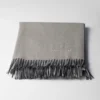 Two-Tone Cashmere and Wool Throw
