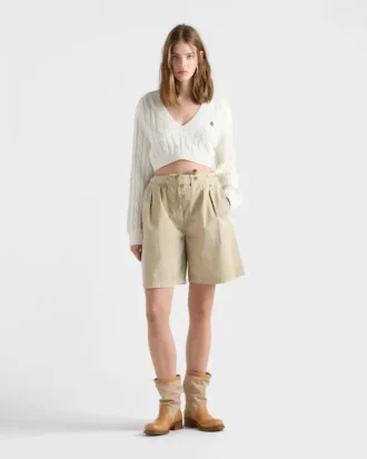 V-Neck Cotton Sweater