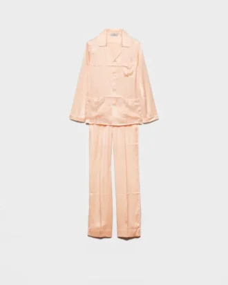 Vintage-Look Satin Pajamas