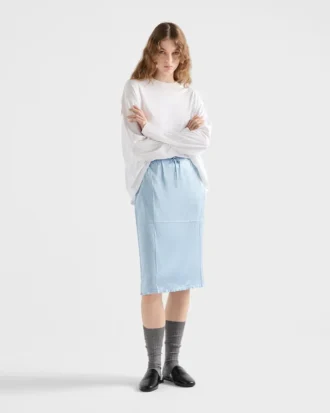 Vintage-Look Satin Underskirt