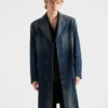 Washed Denim Coat