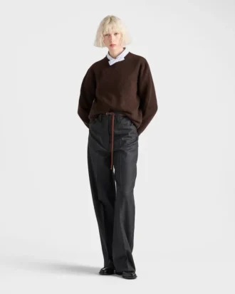 Wool and Cashmere Crew-Neck Sweater