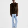 Wool and Shearling Sweater
