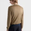 Wool and Silk Polo Sweater