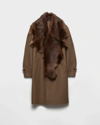 wool coat with shearling collar 1 330x413 - Wool Coat with Shearling Collar