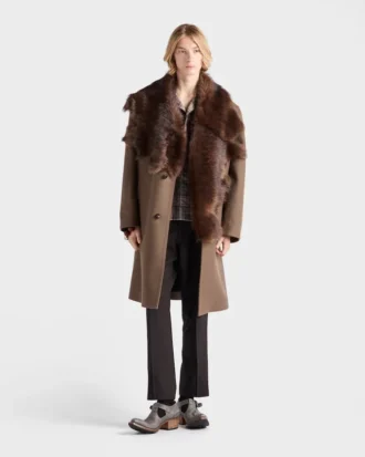 wool coat with shearling collar 2 330x413 - Wool Coat with Shearling Collar