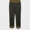 Wool Pants with Cotton Details