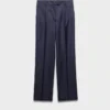 Wool Pinstripe Pants